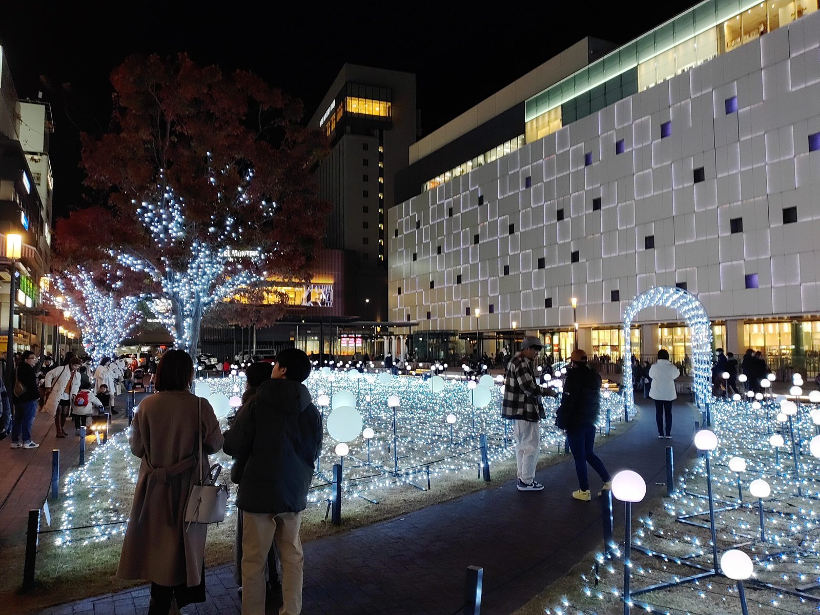 Night time tour of Himeji